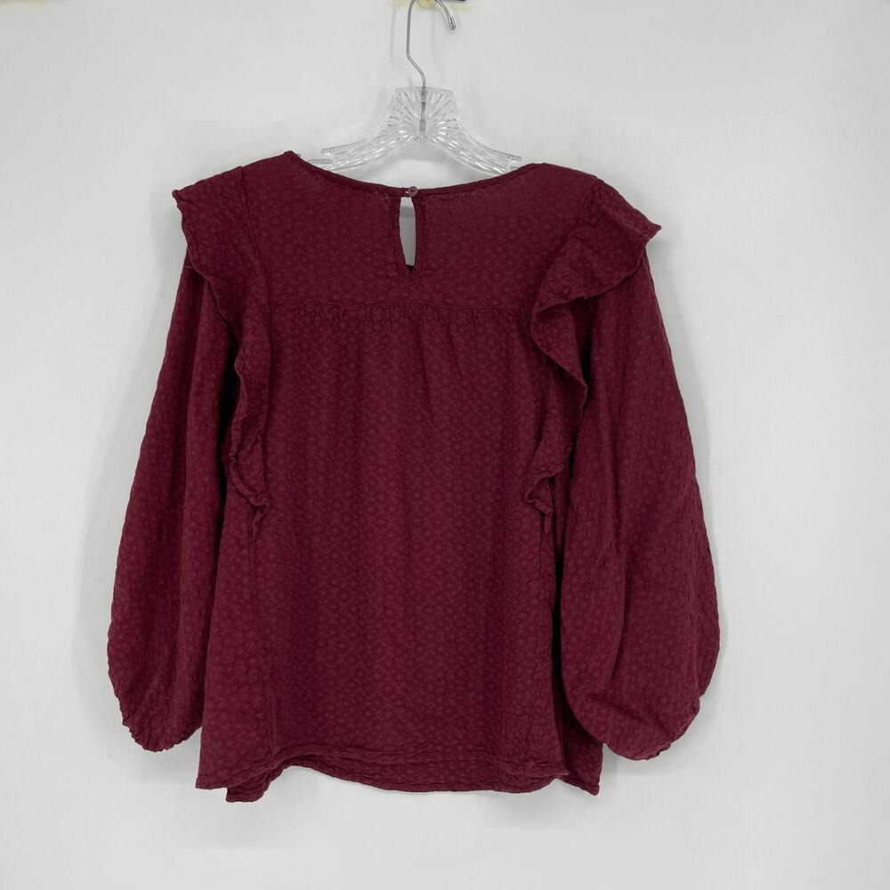 Universal Thread Long Sleeve Ruffle Top Size Large - Picture 4 of 6